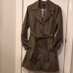 VGUC H&M trench sz10 putty color